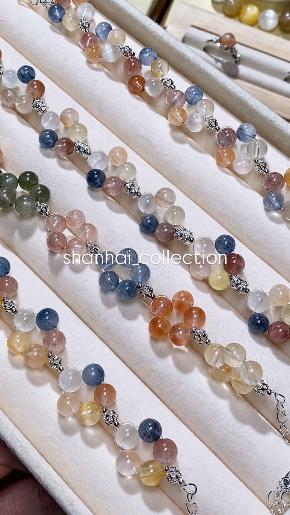 Flower-Carved Rabbit-Hair Quartz